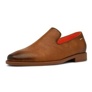 The Alpha L TAYNO Leather Loafer Plain Cognac